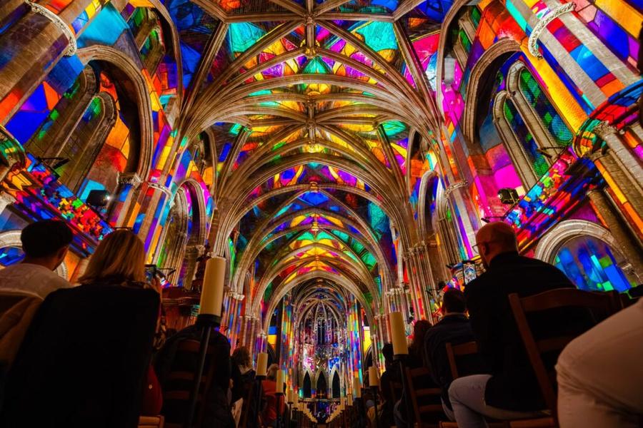 Luminiscence, L'Odyssée Céleste, exposición de proyecciones en Reims