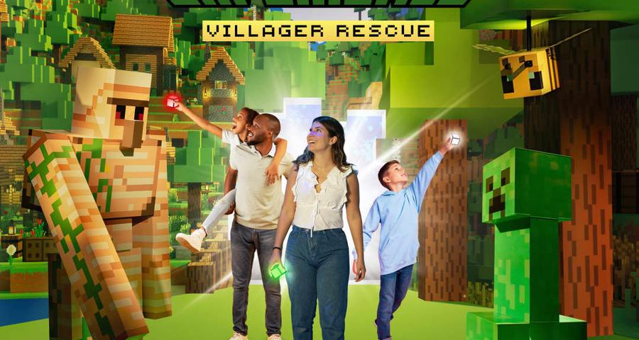 Minecraft Experience: Villager Rescue, exposición inmersiva en Viena